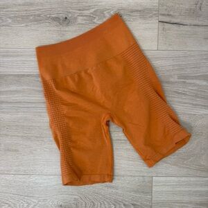 Alphalete Orange Bike Short